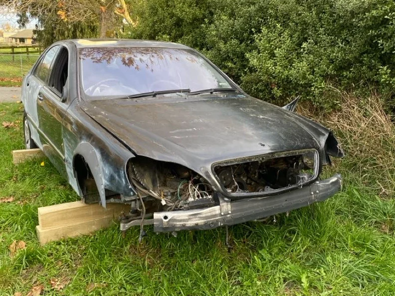 Abandoned car ready for collection by Cash For Cars Tauranga — we offer free removal and instant cash for unwanted vehicles.